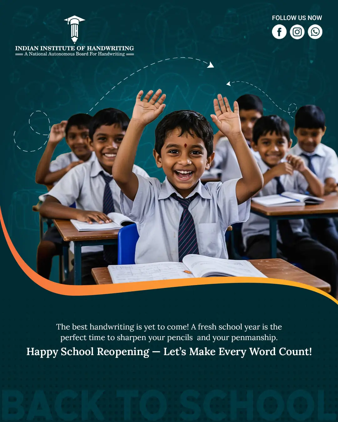 Students excited for school reopening with focus on handwriting improvement