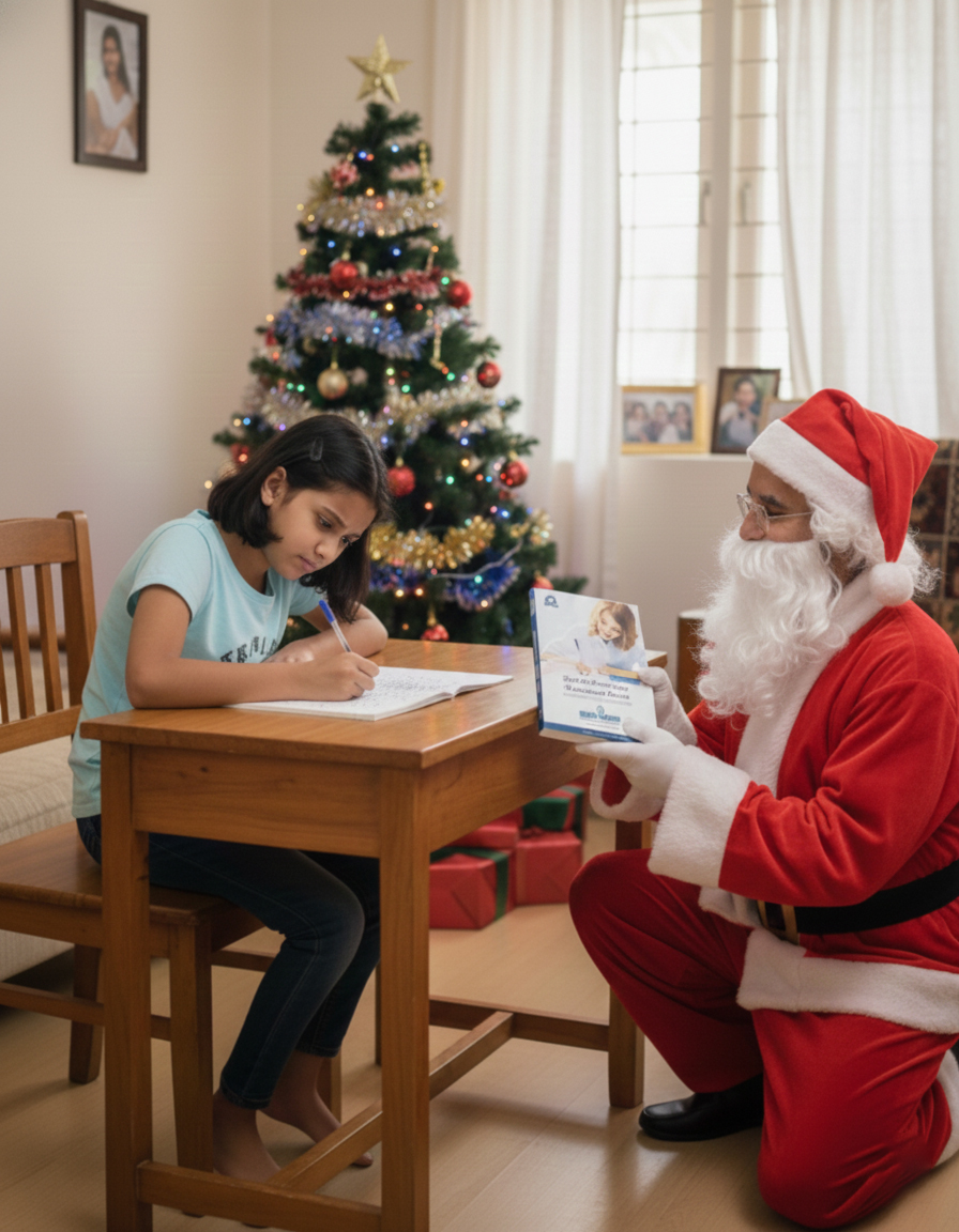 Santa Helping with Handwriting
